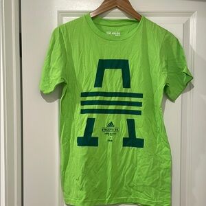 Adidas Green Graphic Tee men small